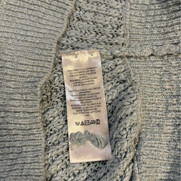 Anthropologie Crewneck Batwing Knit Sweater Sky Blue Size‎ Small - Picture 4 of 10